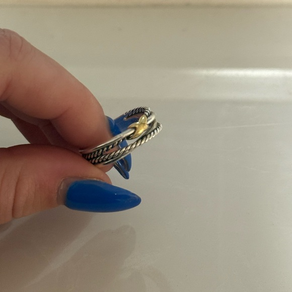 David Yurman Two-Tone Cable Ring - Picture 3 of 4